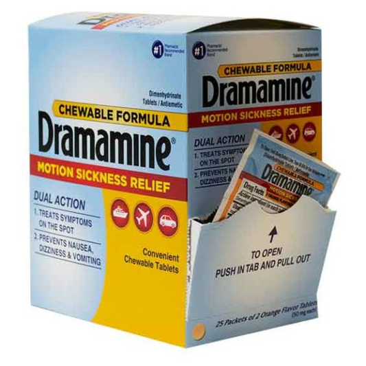 Dramamine 25-2pk