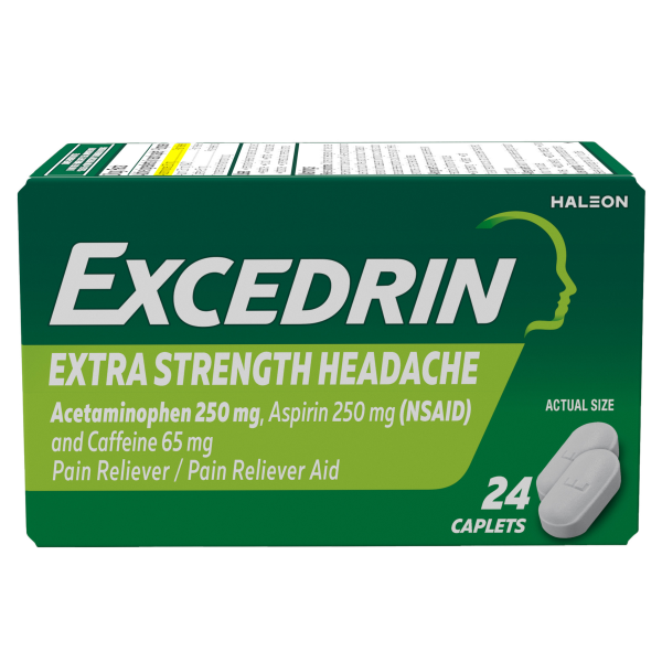 Excedrin X/S Headache Pain Reliever 24ct per Bottle 12bx