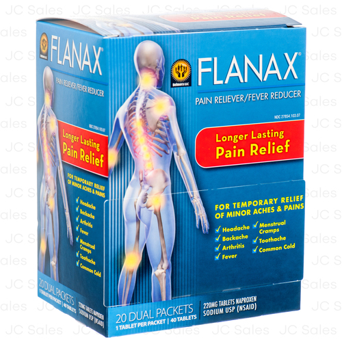 Flanax Naproxen Pain Reliever 20/2pk
