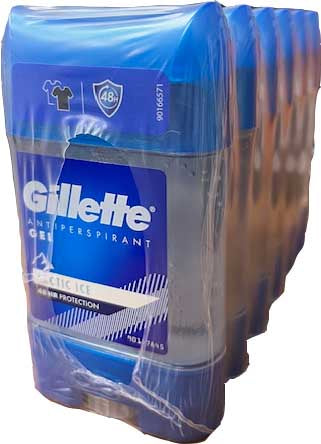 Gillette  Gel Deodorant 2.3oz (70ml) 6pk