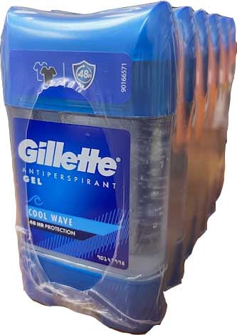 Gillette Gel Deodorant 2.3oz (70ml) 6pk