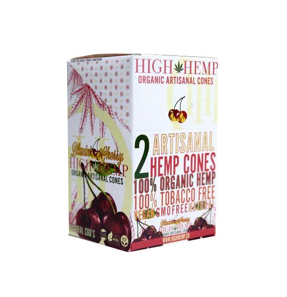 High Hemp Cones Blazin Cherry 2pk 15/bx