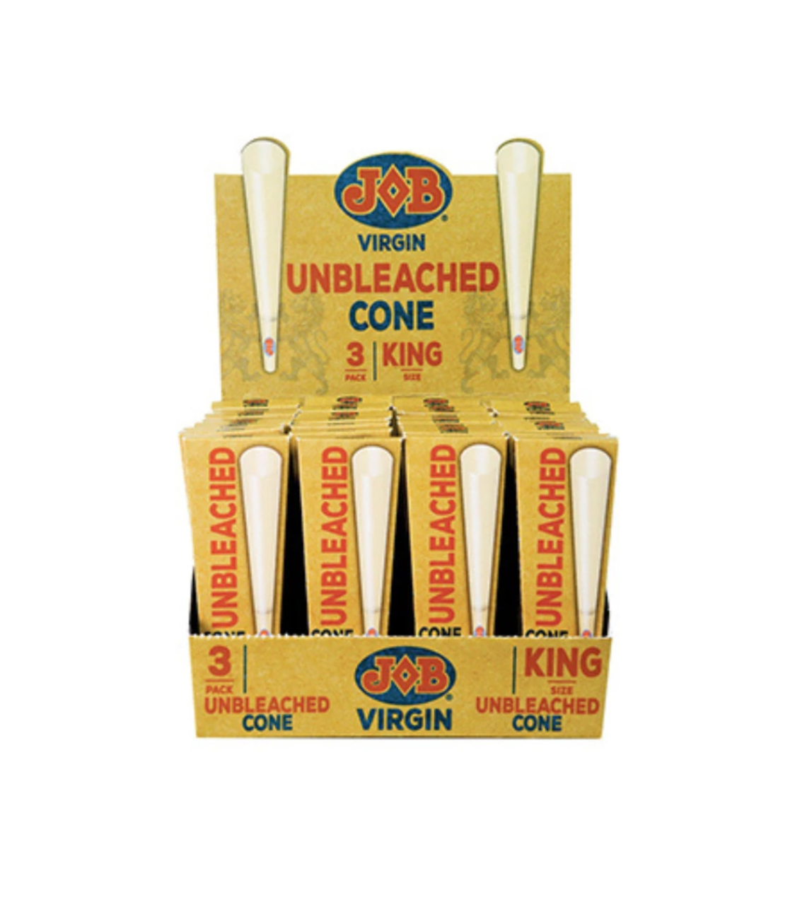 JOB Virgin King Size Cones 3pk 32/bx