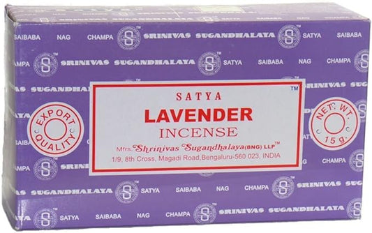 Nag Satya Incense Lavender 15g 12/bx