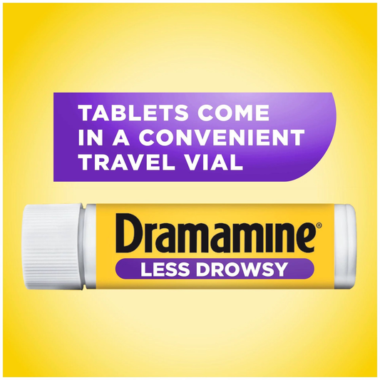 Dramamine Less Drowsy Tablets 8/ct per tube 6/tubes