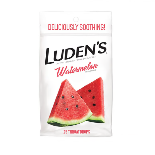Luden's Cough Drops 25ct Watermelon 12bx