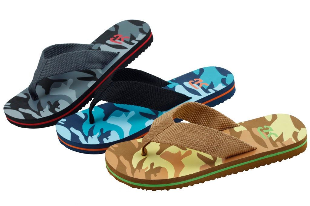 Men's Camouflage Flip Flop Sandals 12/bx