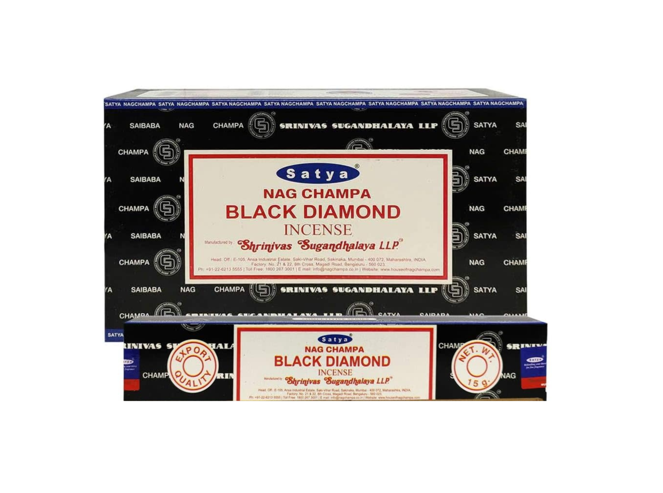 Nag Satya Incense Black Dimond 15g 12/bx