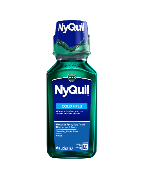 Vicks Nyquil Cold & Flu 4oz Liquid 8/bx