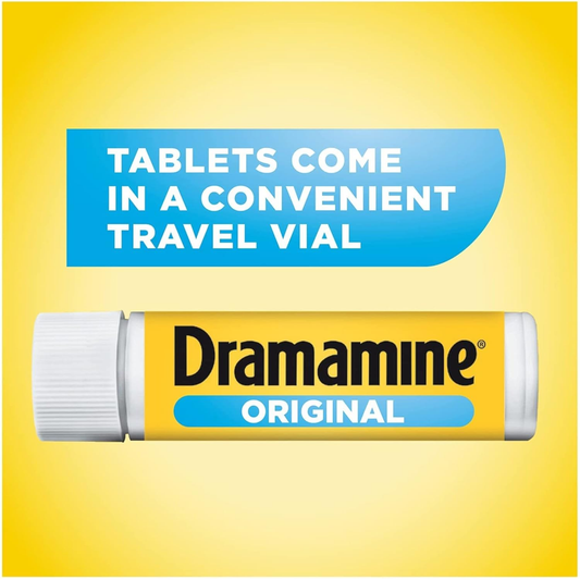 Dramamine Original Tablets 12/ct per tube 6/tubes