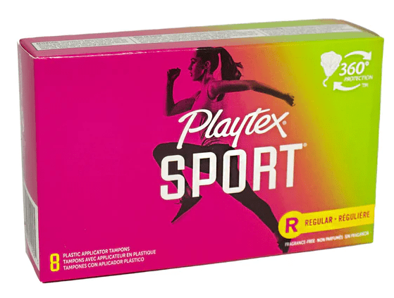 Playtex Tampons Sport Reg 8ct, 12/bx