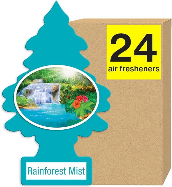 Little Tree Air Freshener Rainforest Mist 24bx