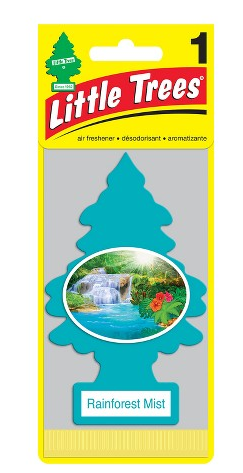 Little Tree Air Freshener Rainforest Mist 24bx