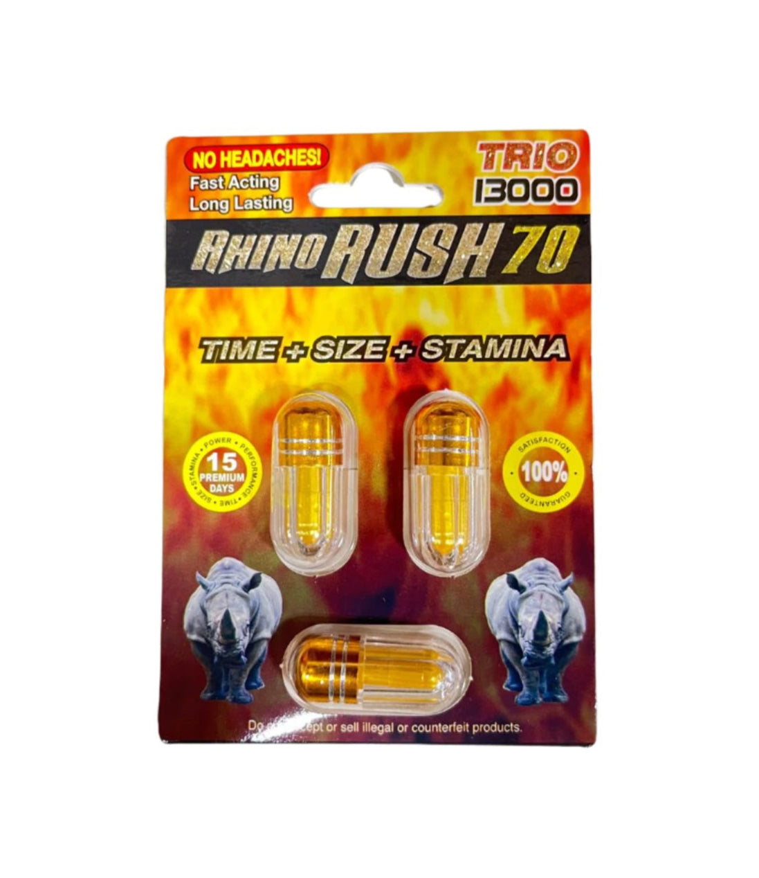 Rhino Rush 70 For Men 15/Box