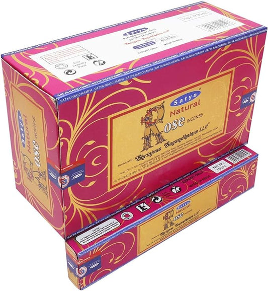 Nag Satya Incense Rose 15g 12/bx