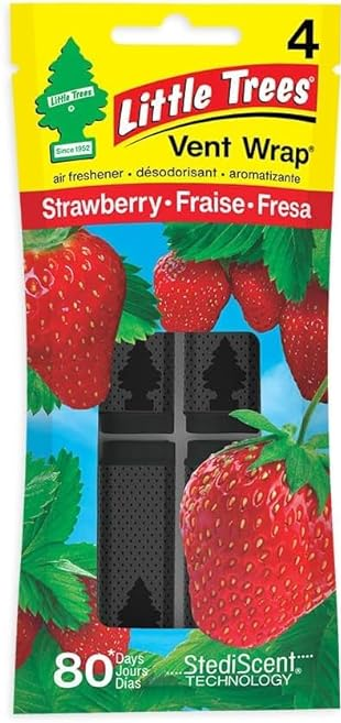 Little Tree Vent Wrap Strawberry 4/bx 16pc