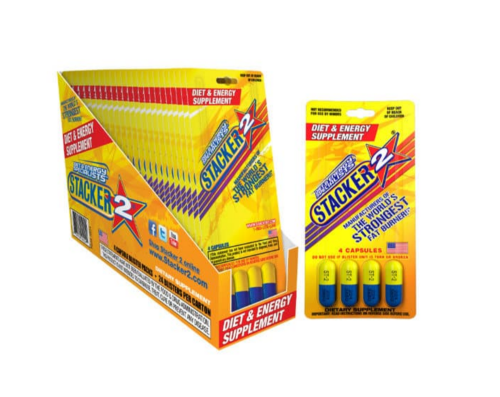 Stacker 2 Diet & Energy supplement 4/ct 24/bx
