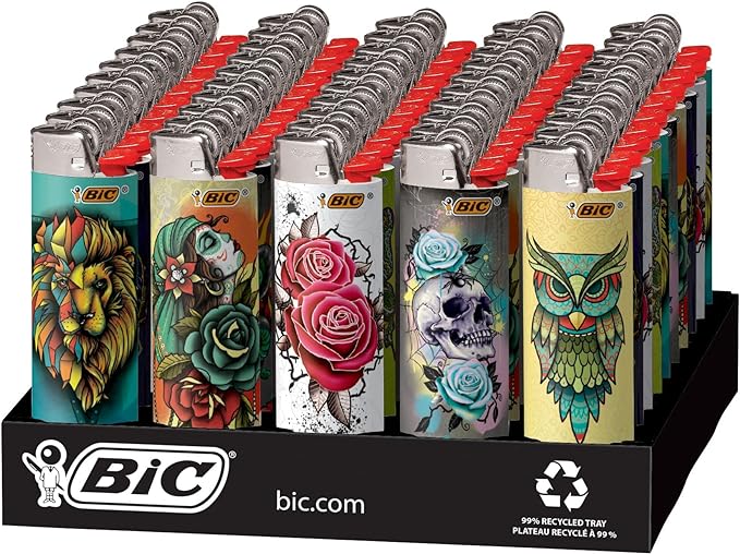 Bic Tattoo Lighters 50ct
