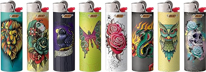 Bic Tattoo Lighters 50ct
