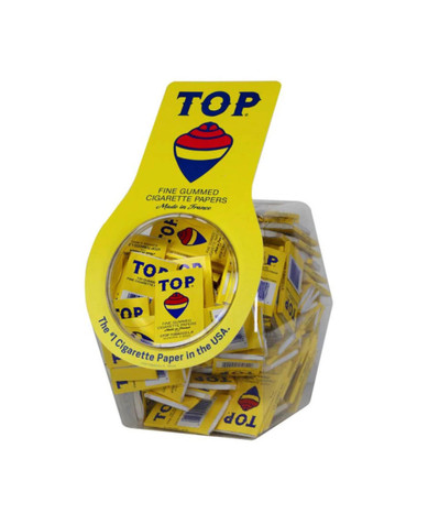 Top Fine Gummed Rolling Cigarette Paper 72ct jar