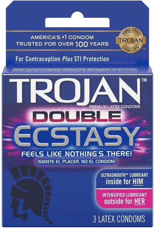 Trojan Double Ecstasy 3pk 12bx