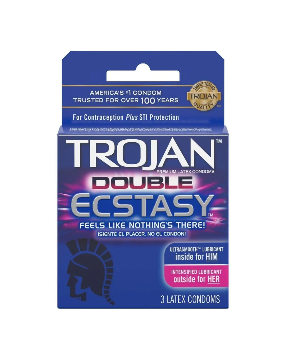 Trojan Double Ecstasy 3pk 12bx