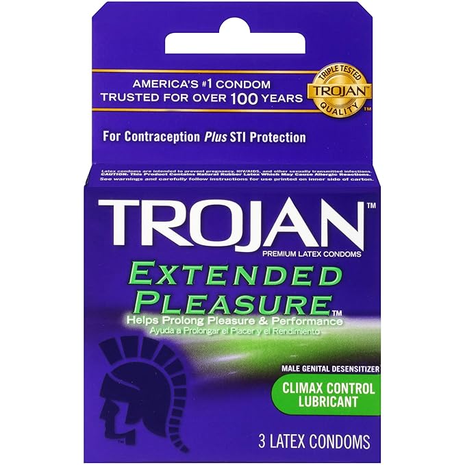 Trojan Extended Pleasure 3pk 12bx