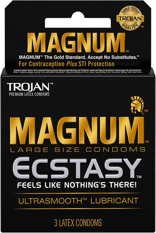 Trojan Magnum Ecstasy 3pk 12bx