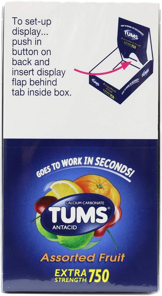 Tums X/S Assorted Fruit 12/Rolls
