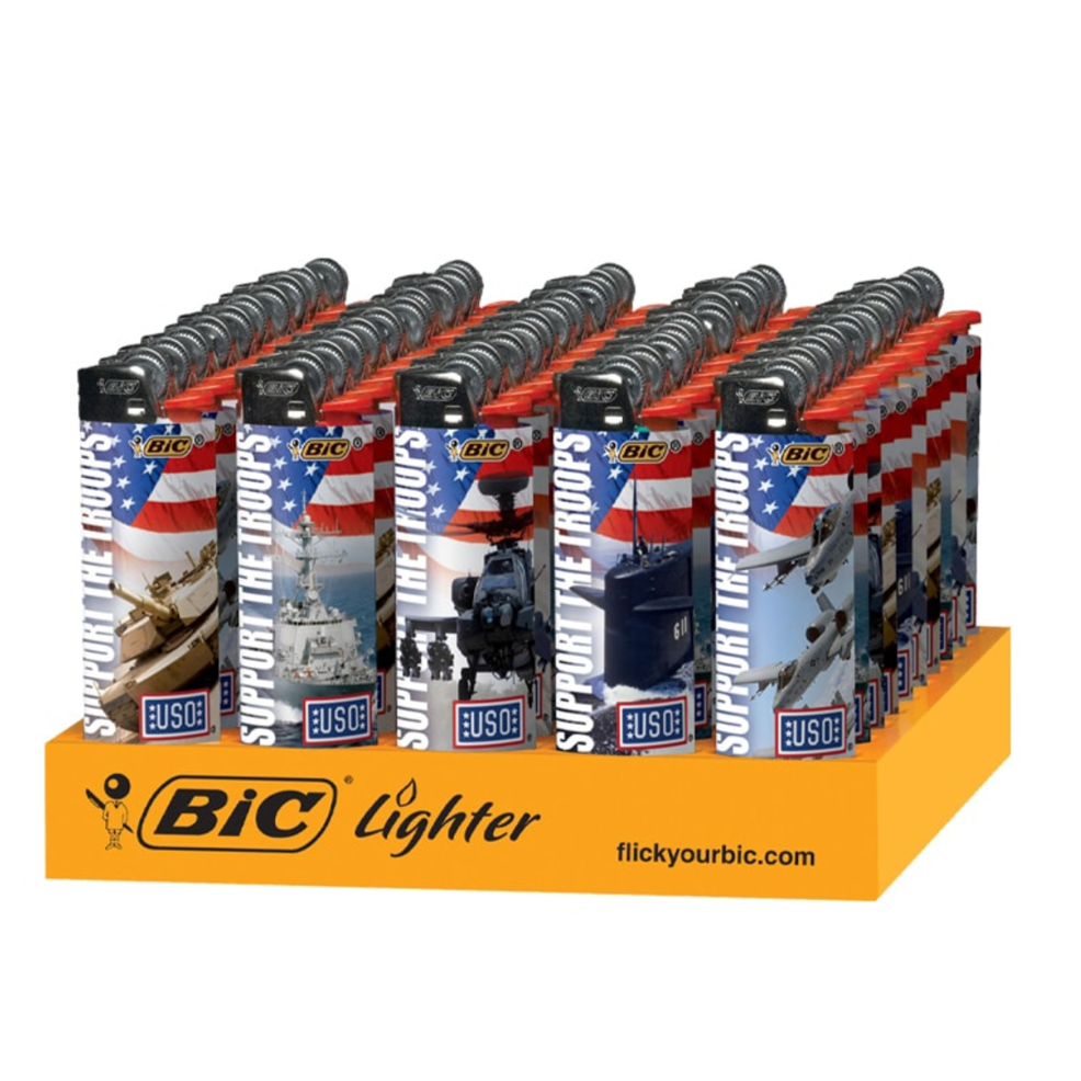 Bic USO Support Our Troops Lighters 50ct
