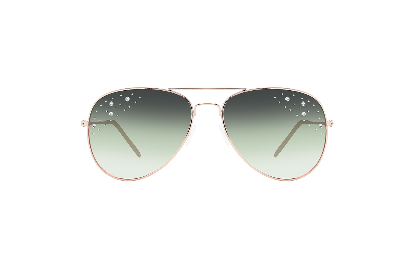wholesale Lady Rhinestone Aviator Sunglasses 12/bx