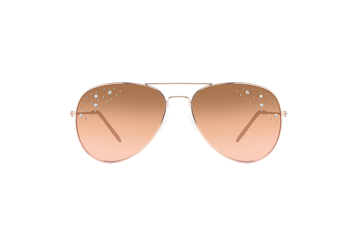 wholesale Lady Rhinestone Aviator Sunglasses 12/bx
