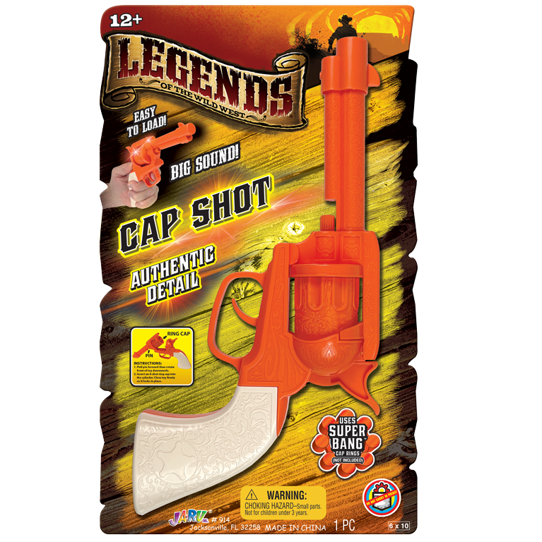 Legends Super Loud Cap Gun Toy 6/bx