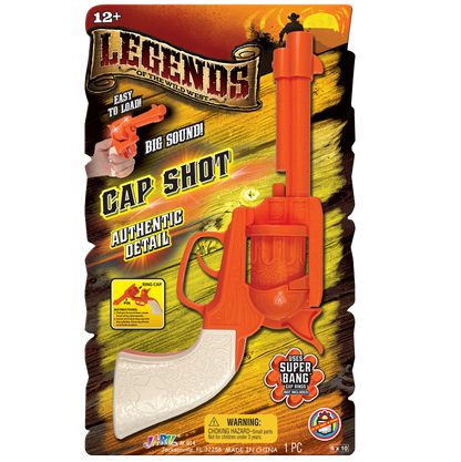 Legends Super Loud Cap Gun Toy 6/bx