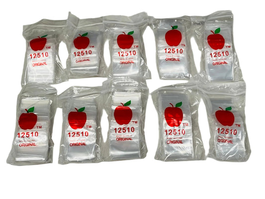Mini Zip Lock Baggies 1.25" x 1" 10 Bundles Of 100 Bags Per Bundle