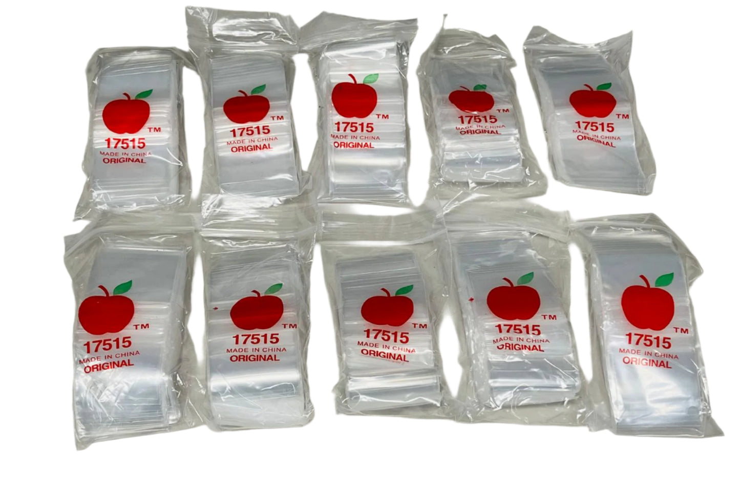 Mini Zip Lock Baggies 1.75" x 1.5" 10 Bundles Of 100 Bags Per Bundle