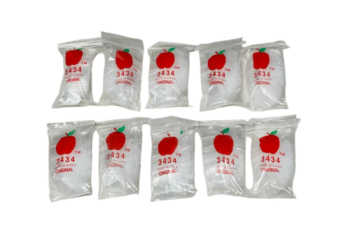 Mini Zip Lock Baggies 3/4" 10 Bundles Of 100 Bags Per Bundle