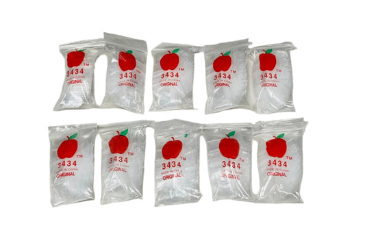 Mini Zip Lock Baggies 3/4" 10 Bundles Of 100 Bags Per Bundle