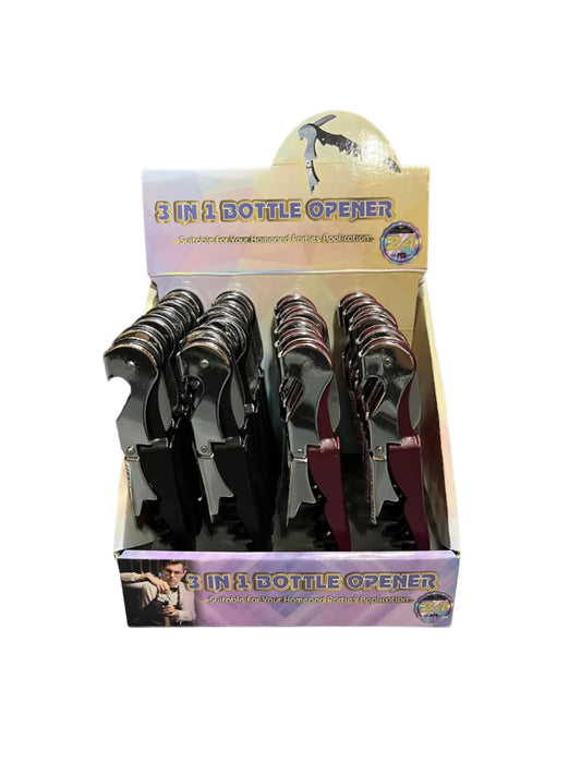3 IN 1 Bottle Opener 24/display