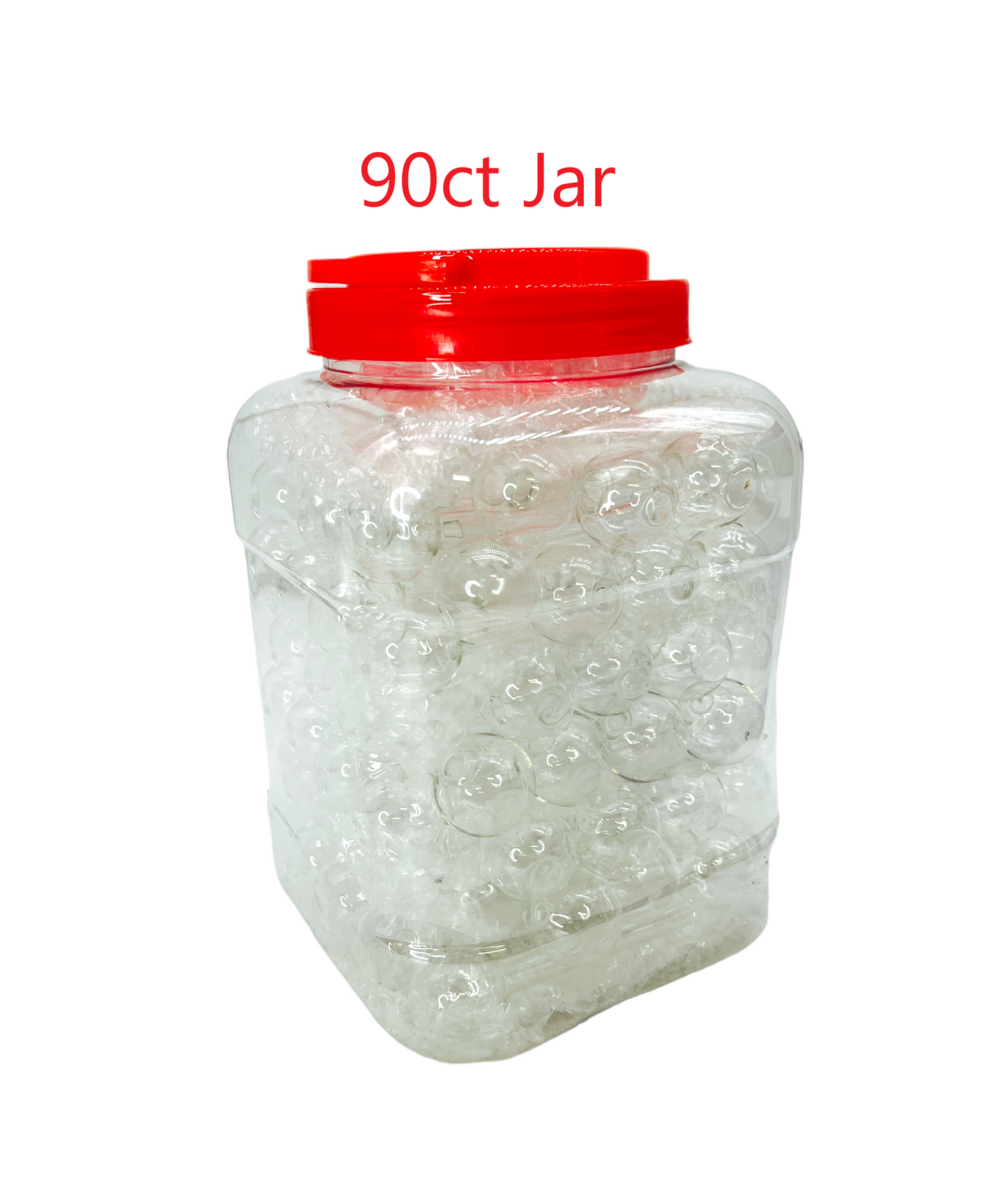 4" Glass Transparent Ball 90/jar