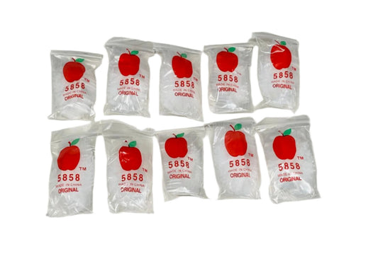 Zip Lock Baggies 5/8 x 5/8 10 Bundles Of 100 Bags Per Bundle