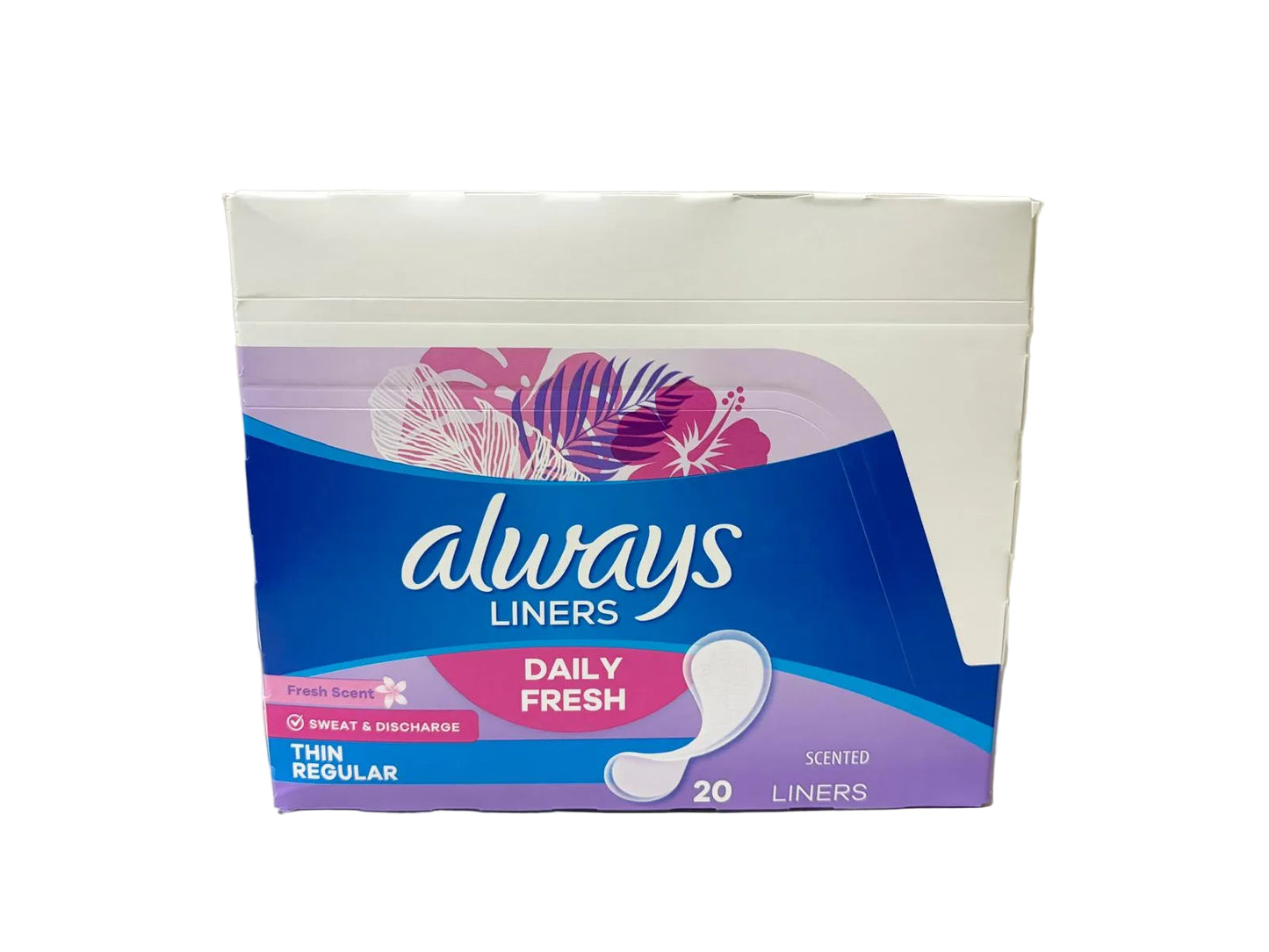 Always Thin Liners 20/ct scented 12/bx