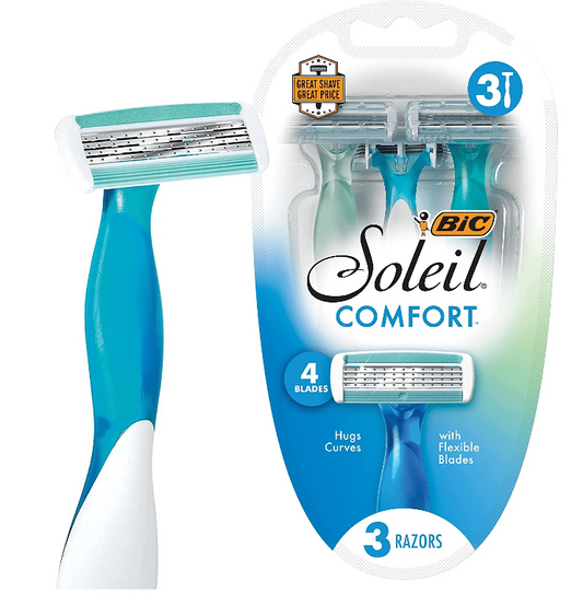 Bic 4 Blade Glide Razors 3ct 6/bx