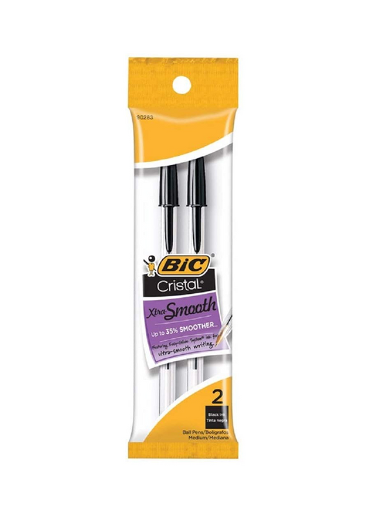 Bic Cristal Extra Smooth Pen 2pk 12/bx