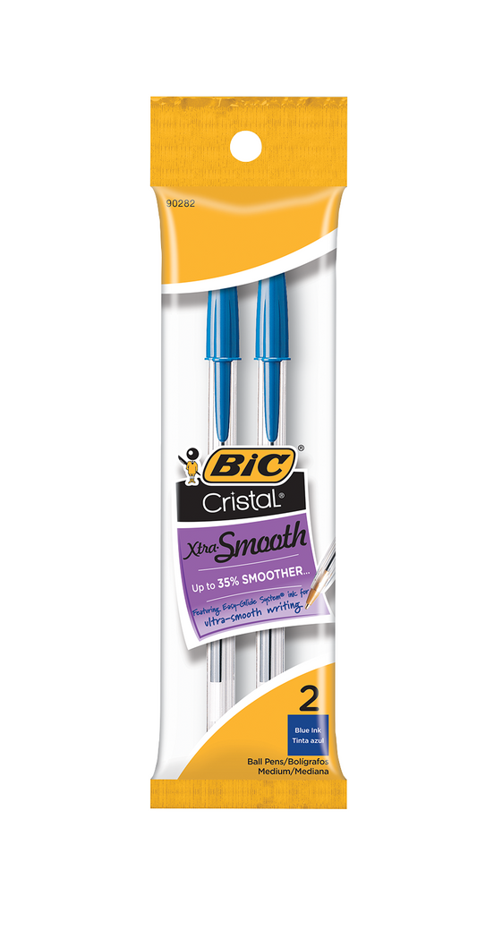 Bic Cristal Extra Smooth Pen 2pk 12/bx