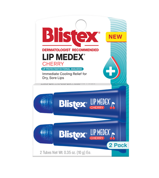 Blistex Lip Medex Cherry Tube 2pk 12/bx