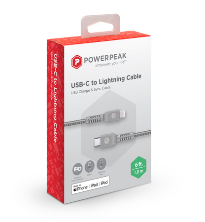 Type C to Lightning 6ft Braided cable