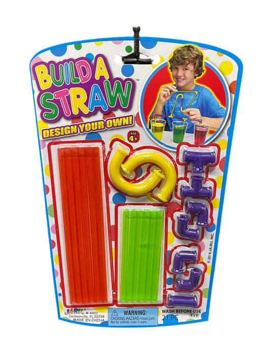 Build-a-Straw kit packaging with colorful straws 