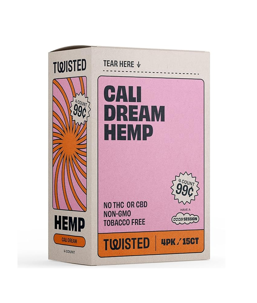 Twisted Hemp Wraps Pre-priced $0.99 4pk 15/bx