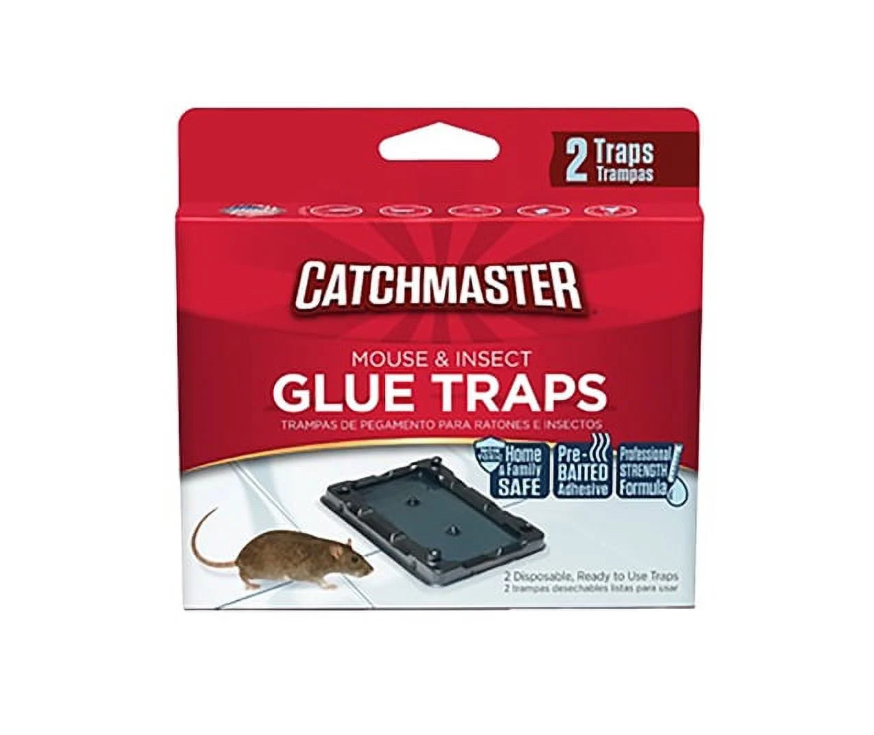 Catchmaster Mouse & Insect Glue Trap 2pk, 12/bx